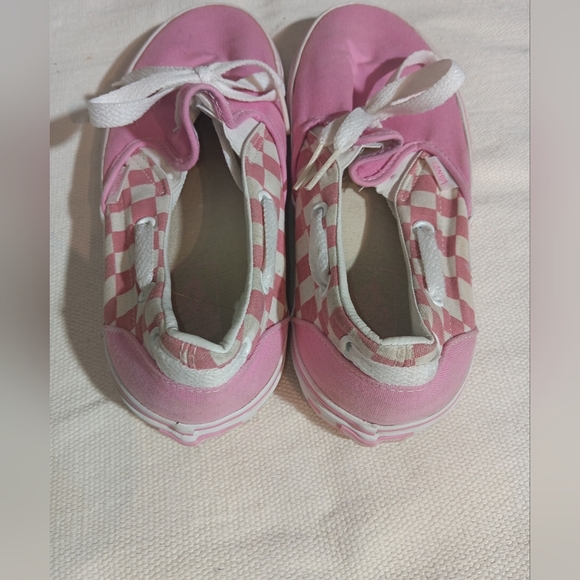 Pink Canvas Sneakers with White Laces - Picture 2 of 7